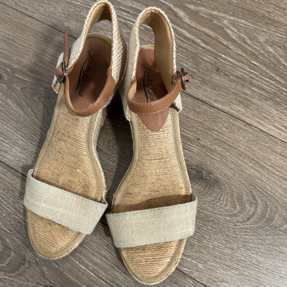 LUCKY BRAND Kavelli Wedge Sandal SZ 8 - Picture 2 of 9
